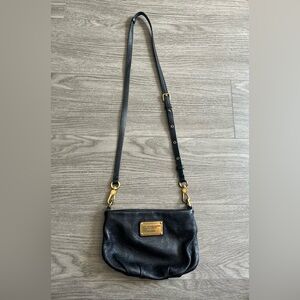 Marc by Marc Jacobs Crossbody - Classic Q Percy - Black Purse with Gold Accents